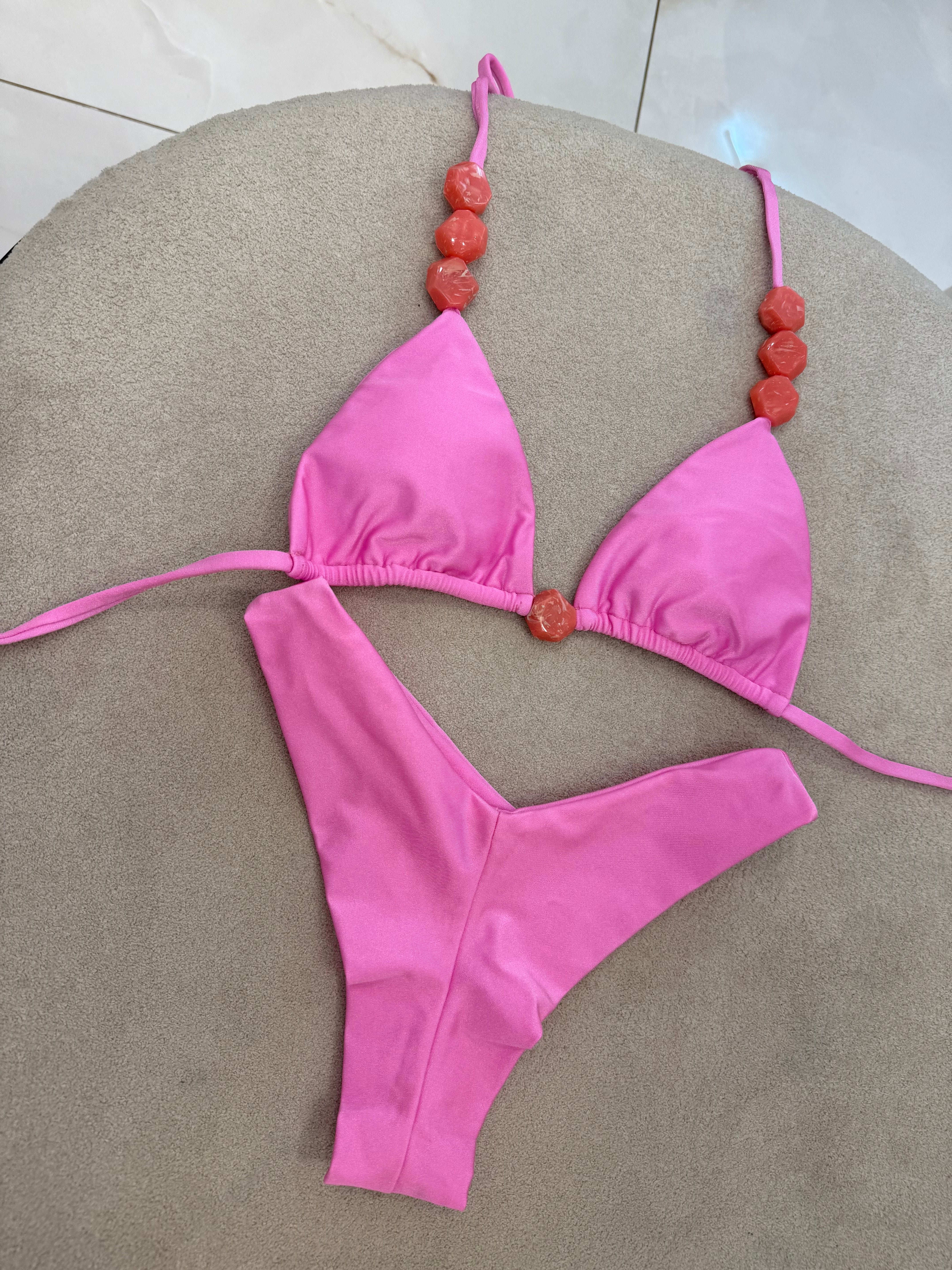 Cortininha Bali Asa Delta Rosa Bebê