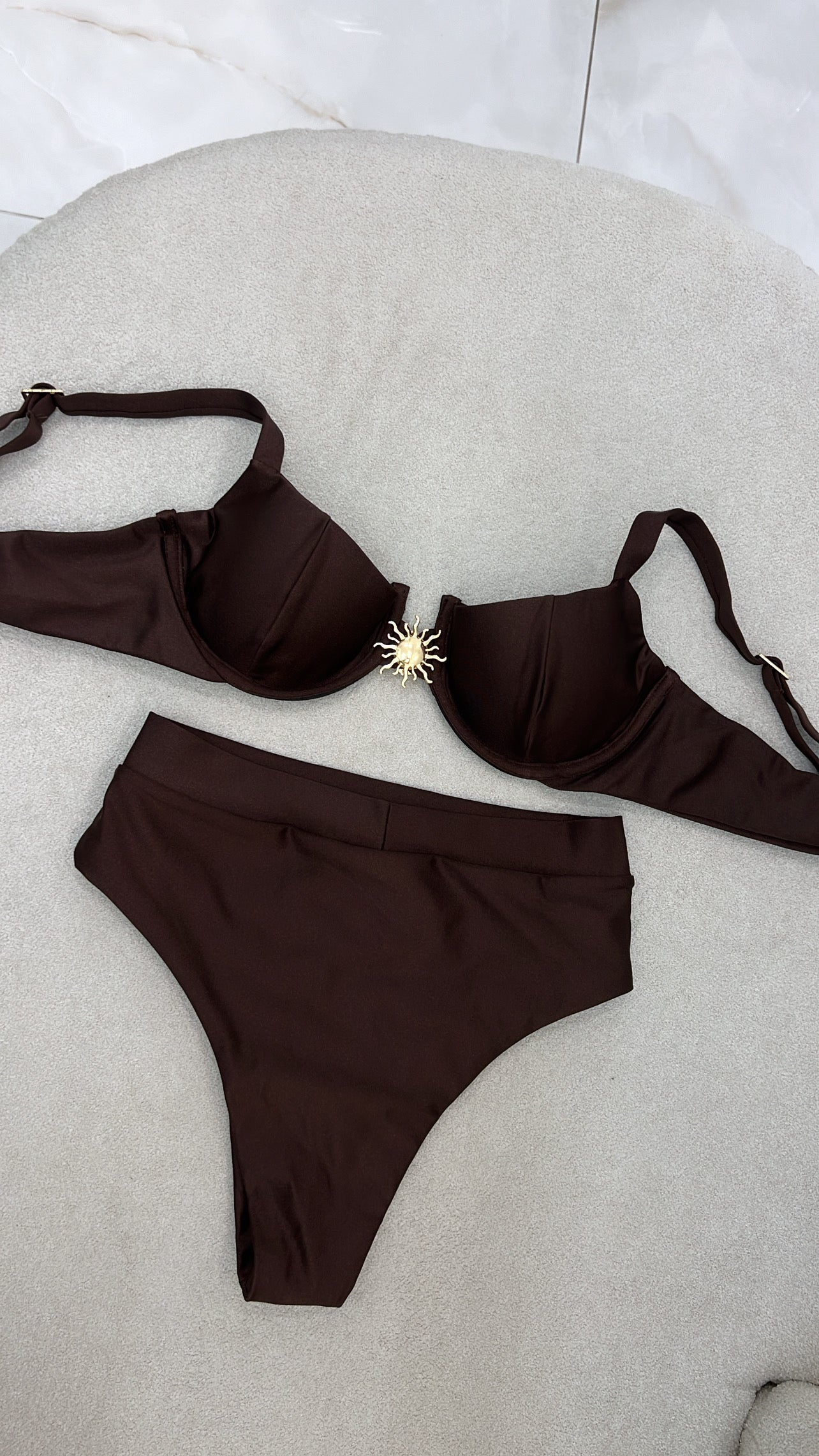 Sol Hot Pant Marrom