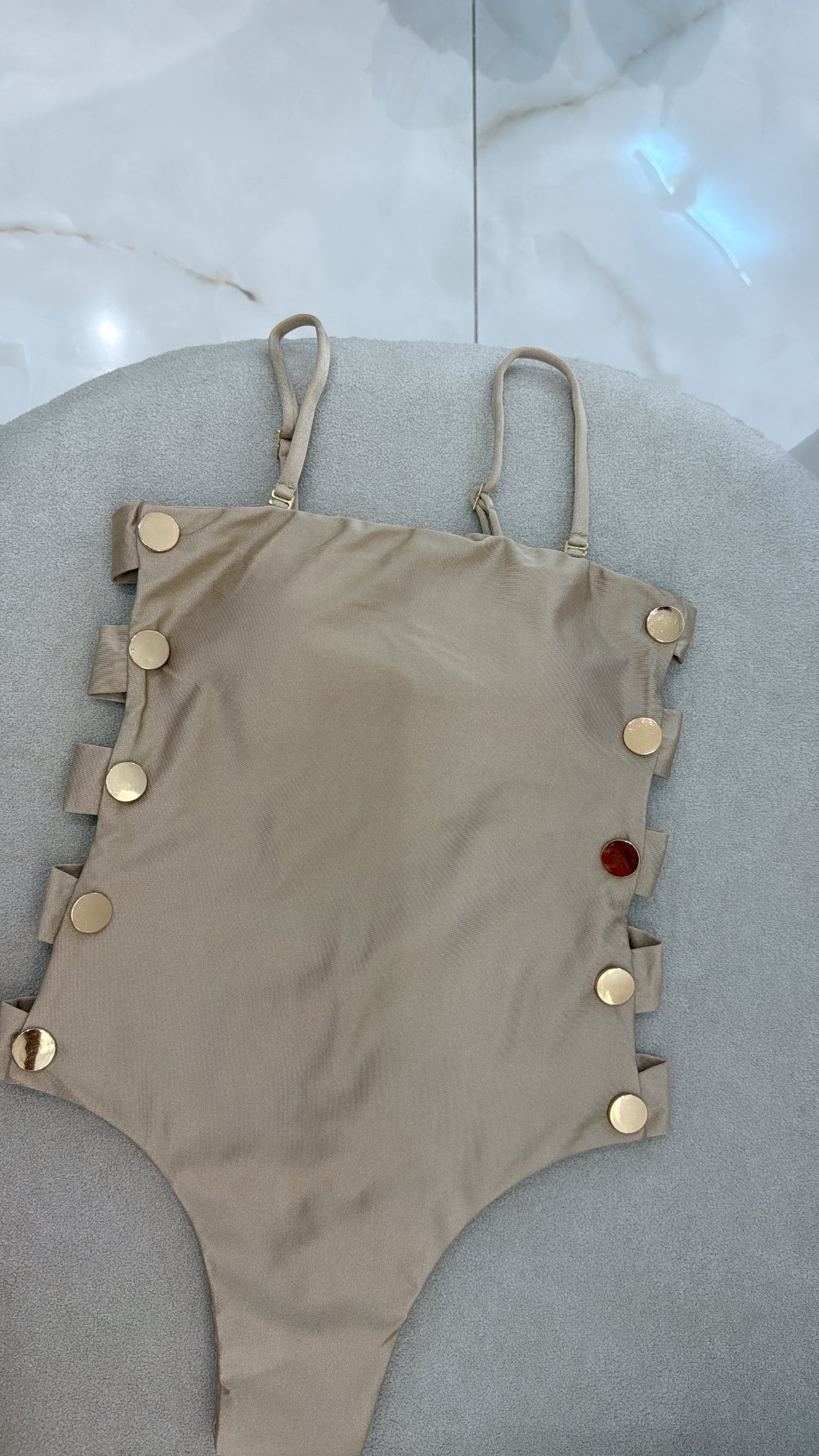 Maiô Botão Alças Removíveis