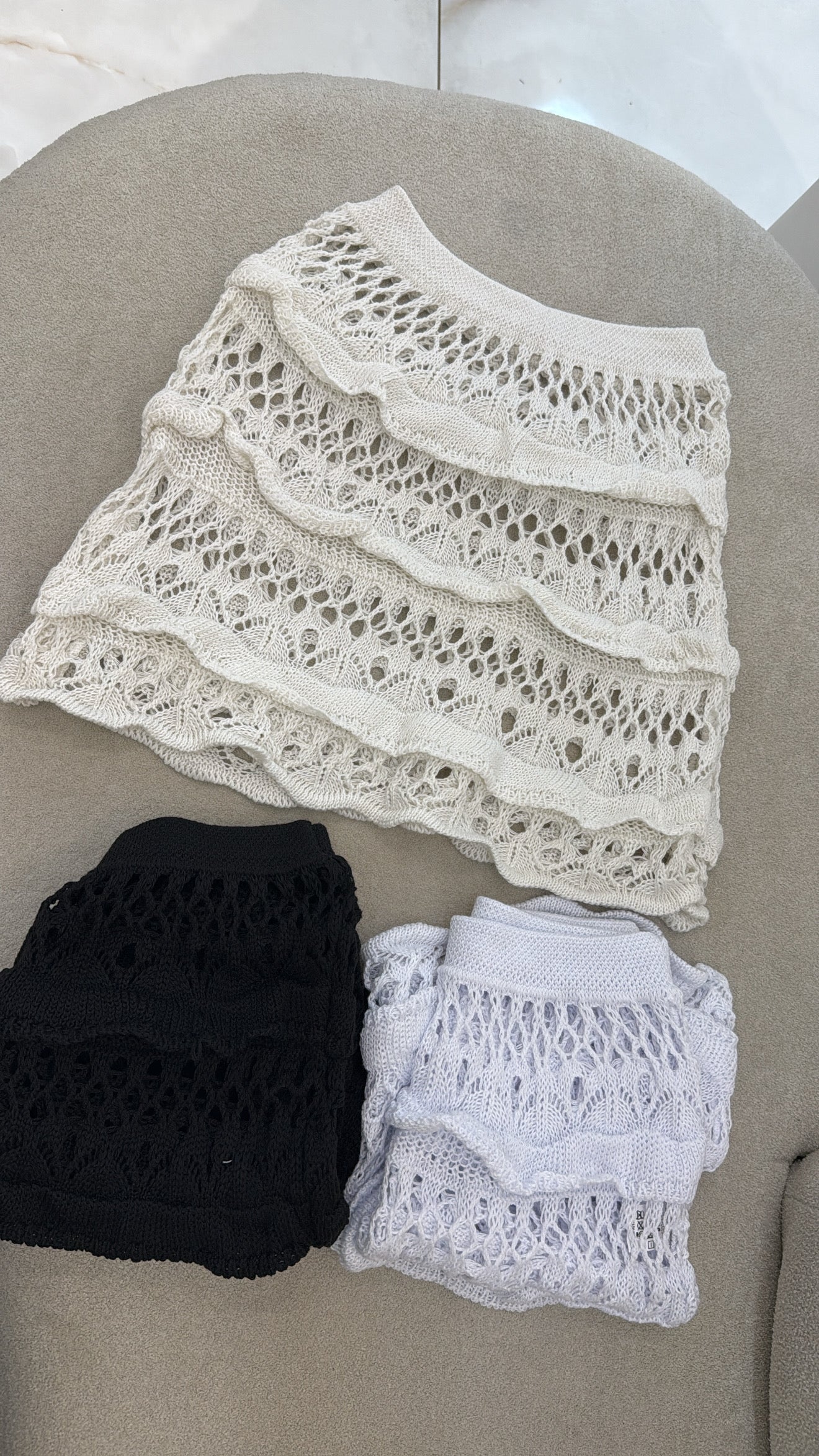 Saia Tricô Babadinho