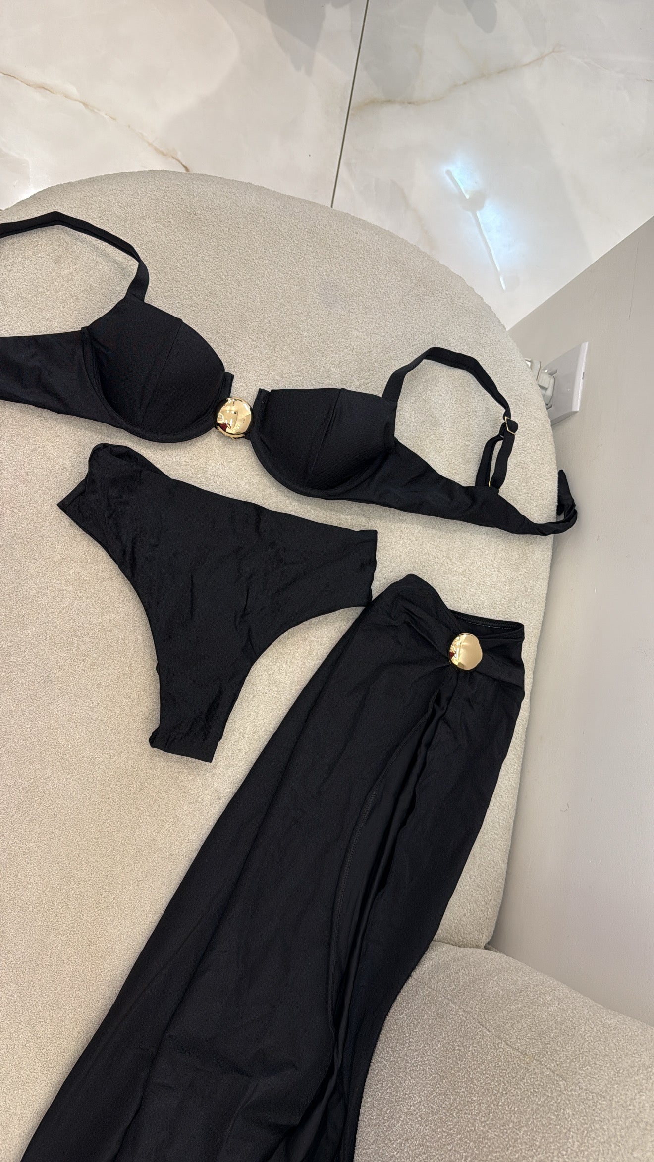 Hot Pant Botão (Aro) Preto