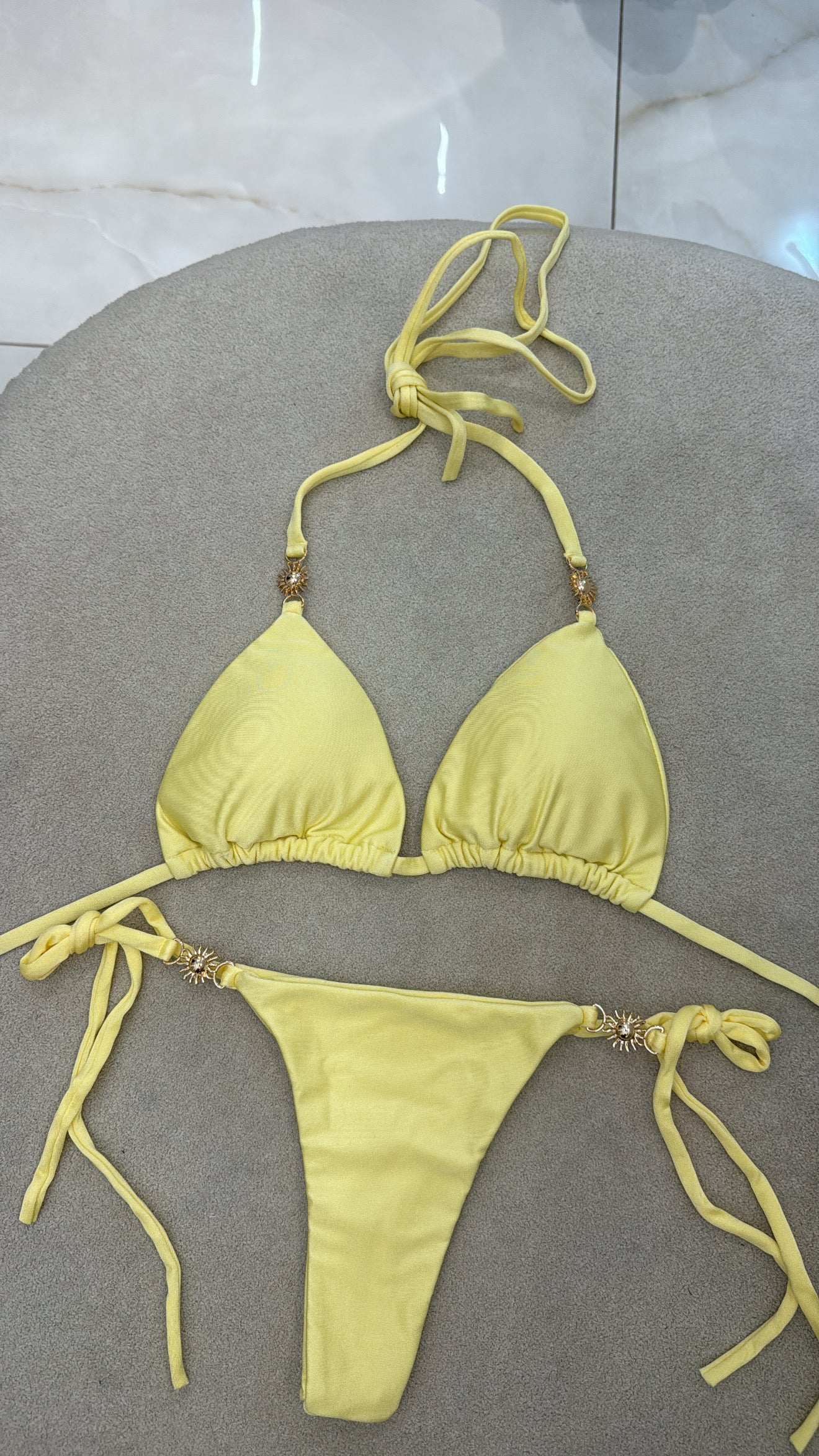 Biquíni Sol Cortininha Amarelo