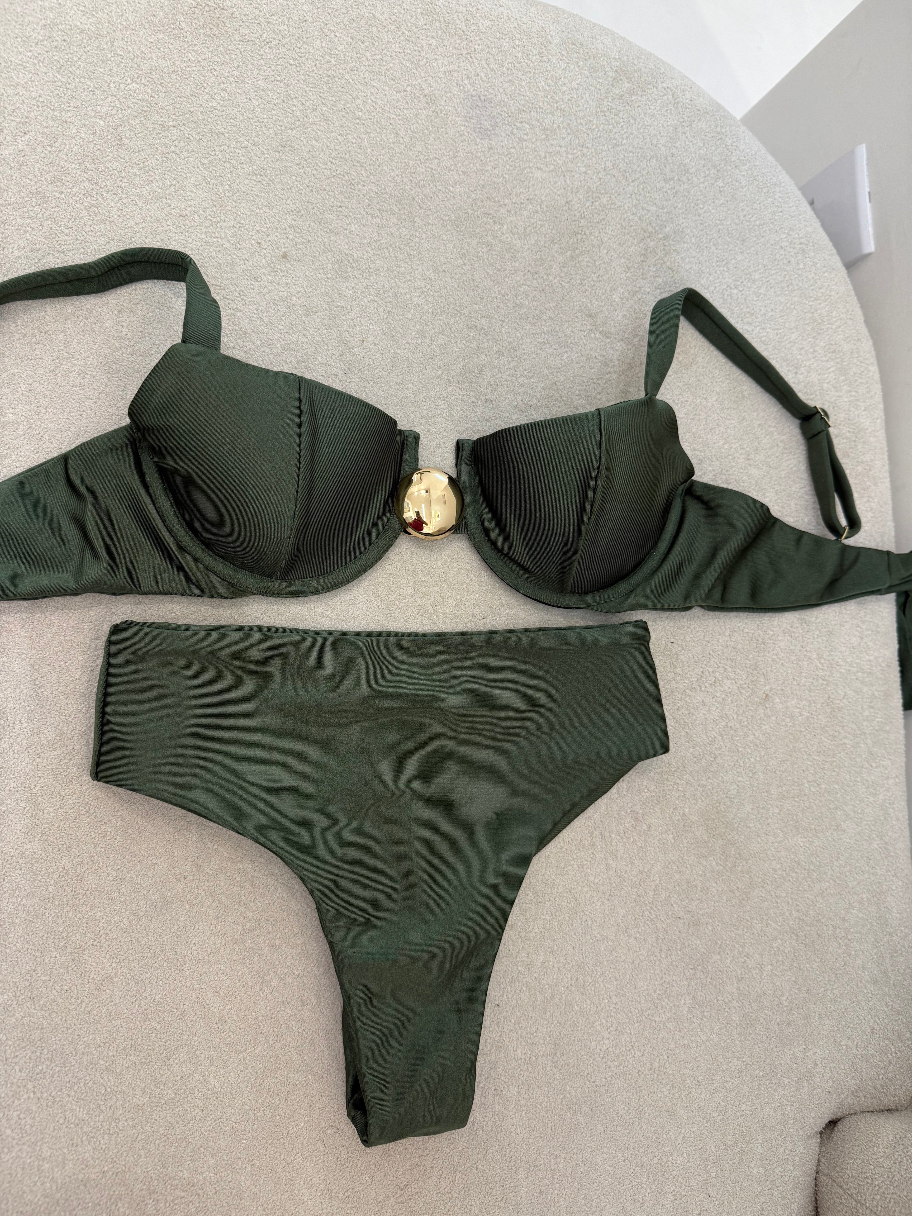 Hot Pant Botão (Aro) Verde Militar