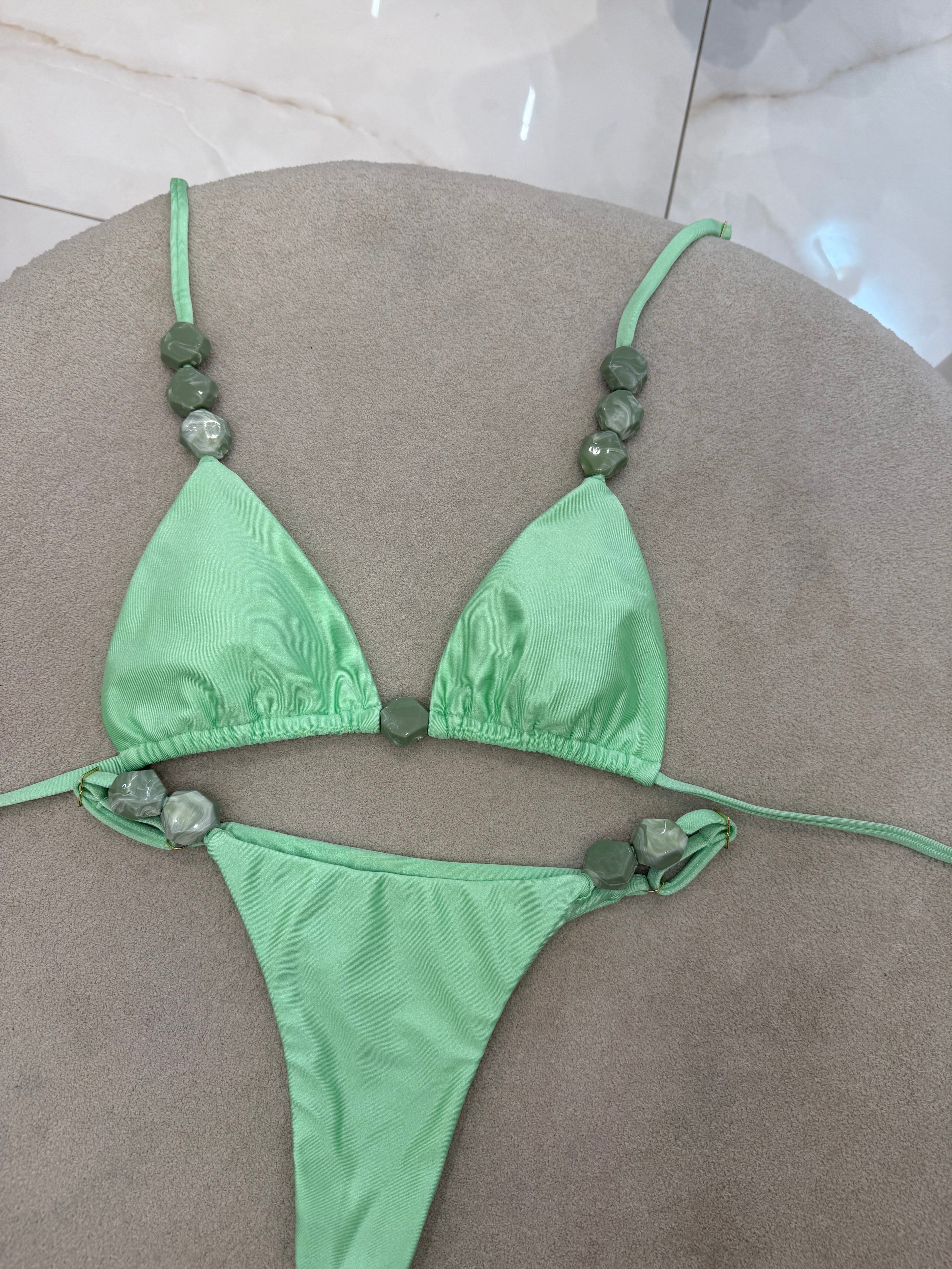 Cortininha Bali Regulagem Verde Menta