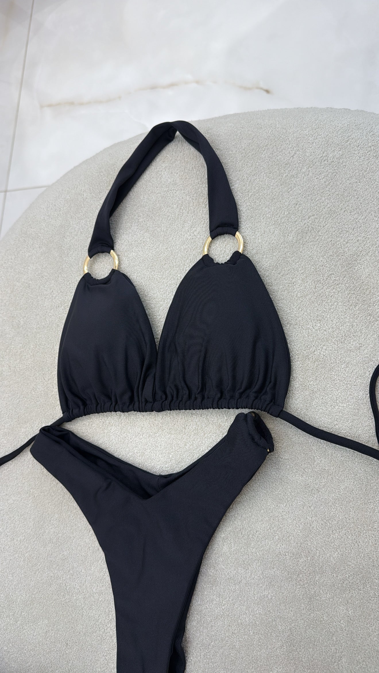 Cortininha Argola Preto