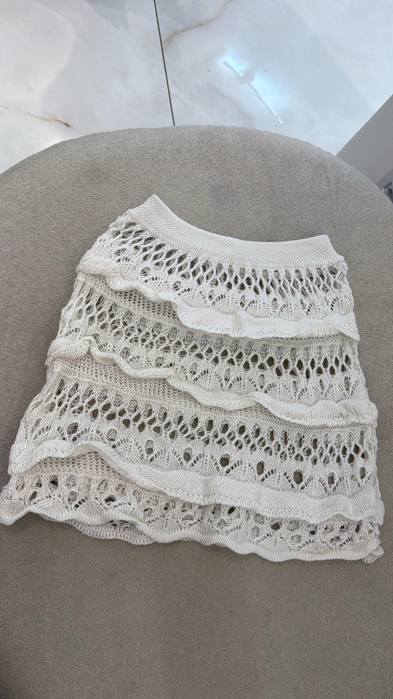 Saia Tricô Babadinho