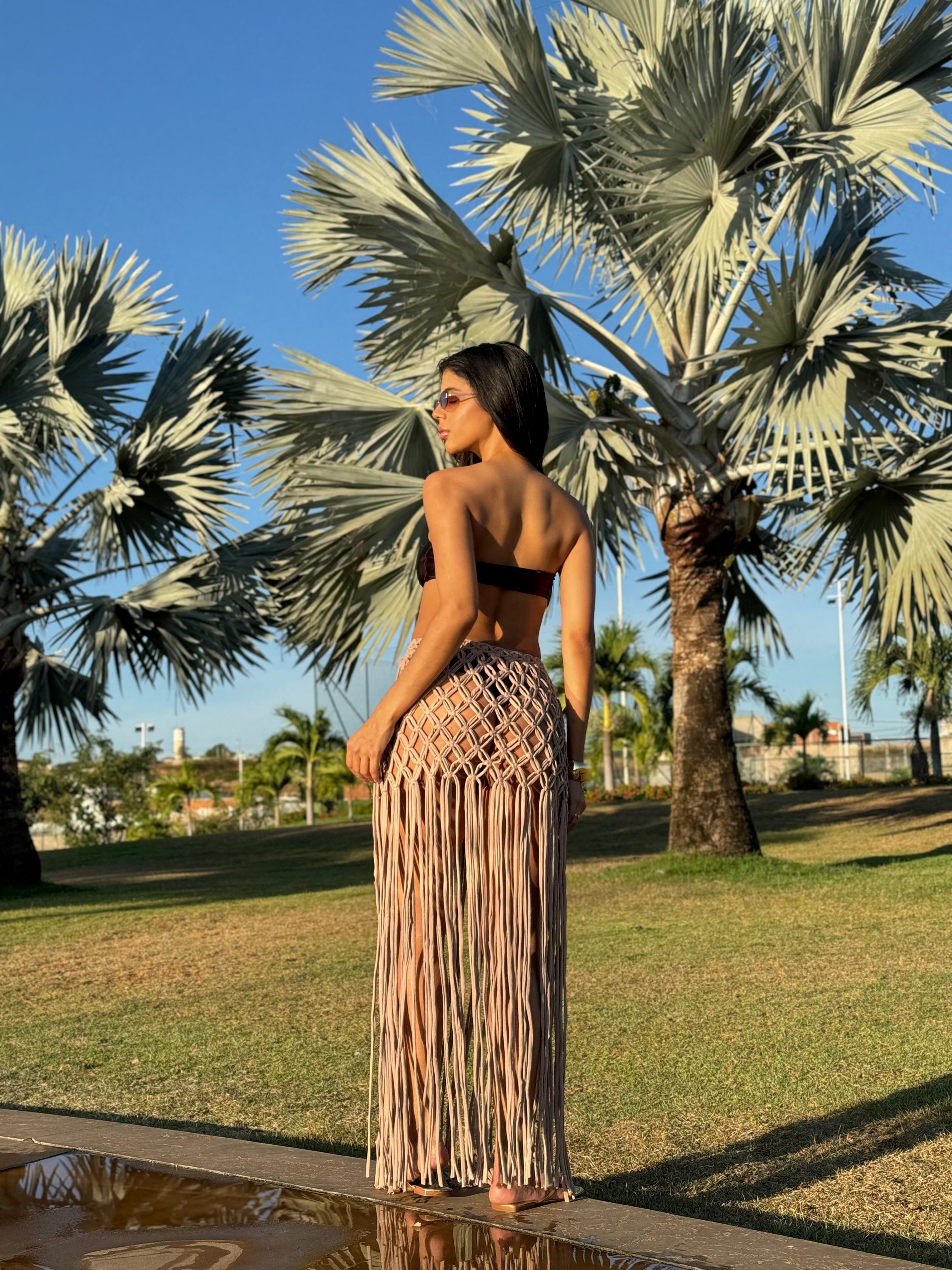 Saia Macramê Argola