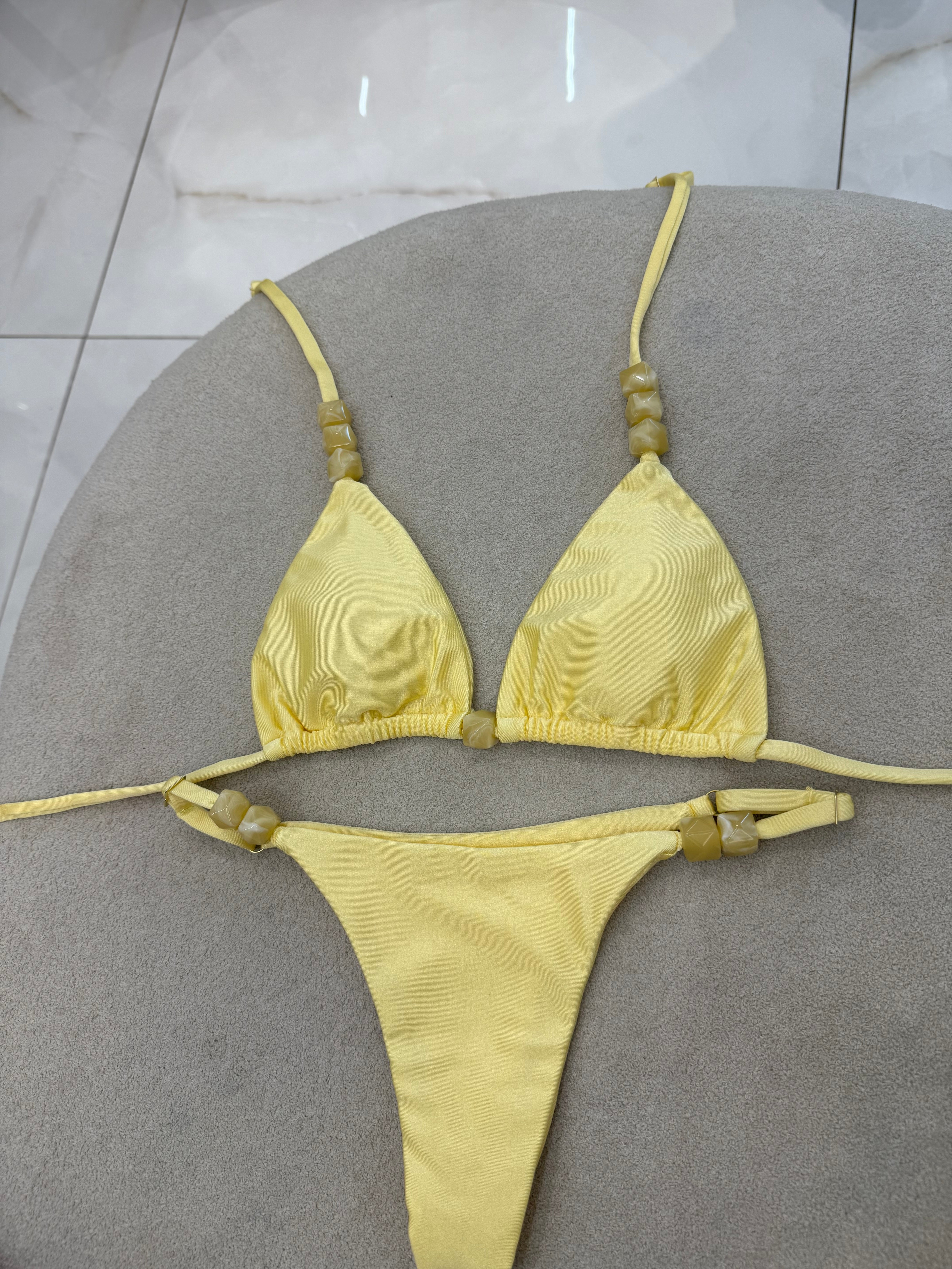 Cortininha Bali Regulagem Amarelo