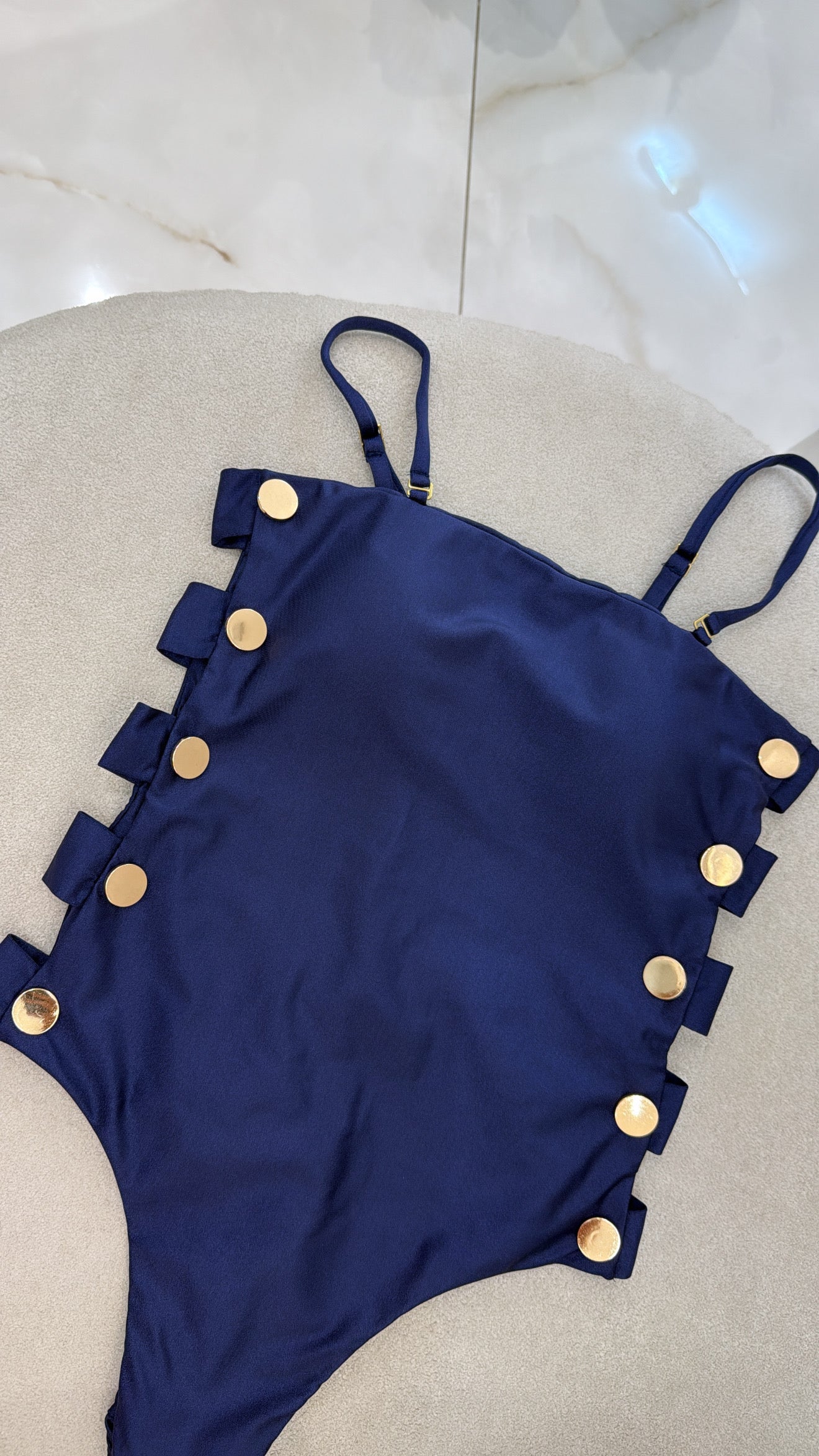 Maiô Botão Alças Removíveis