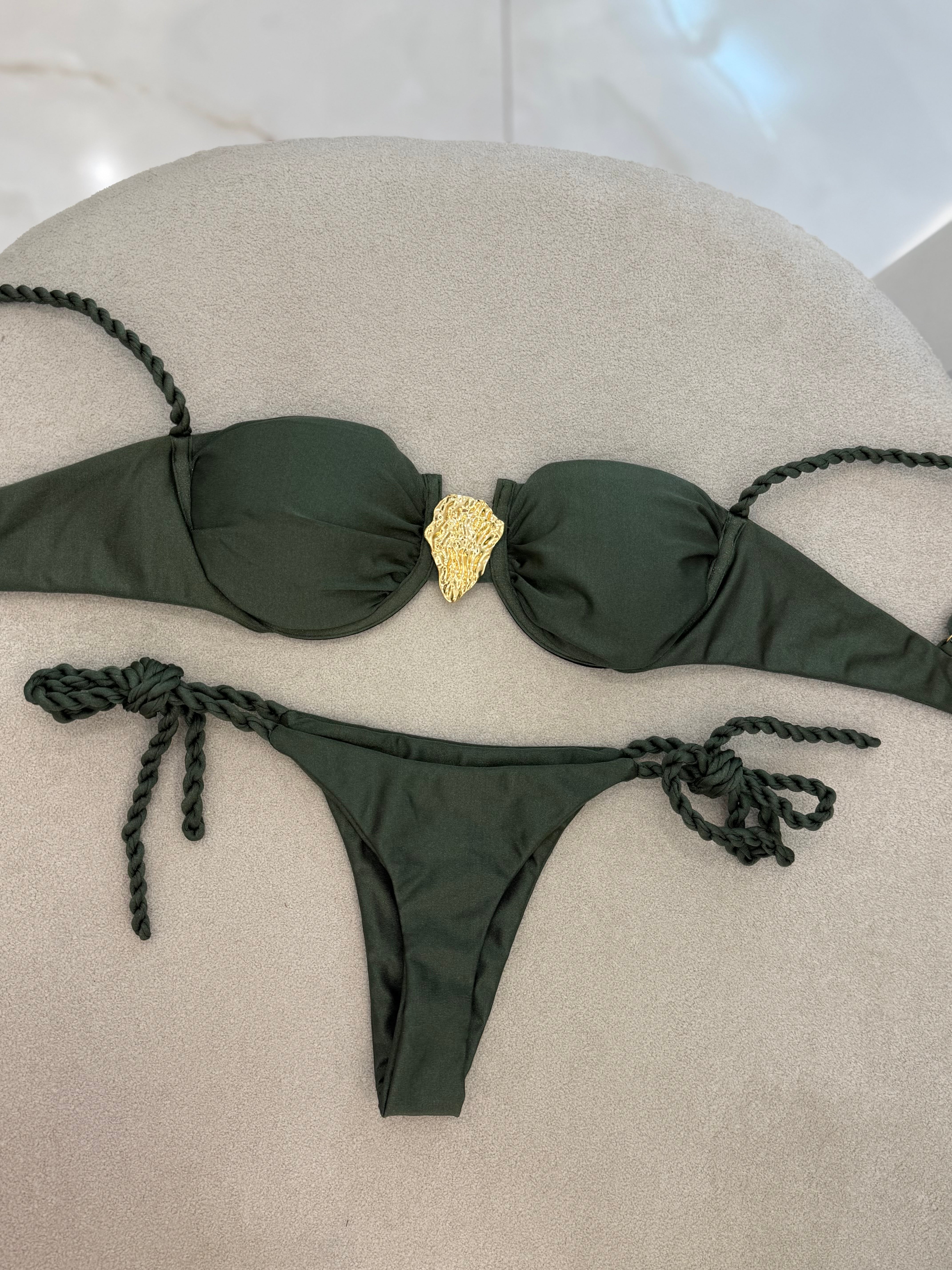 Biquíni Alicia Verde Militar