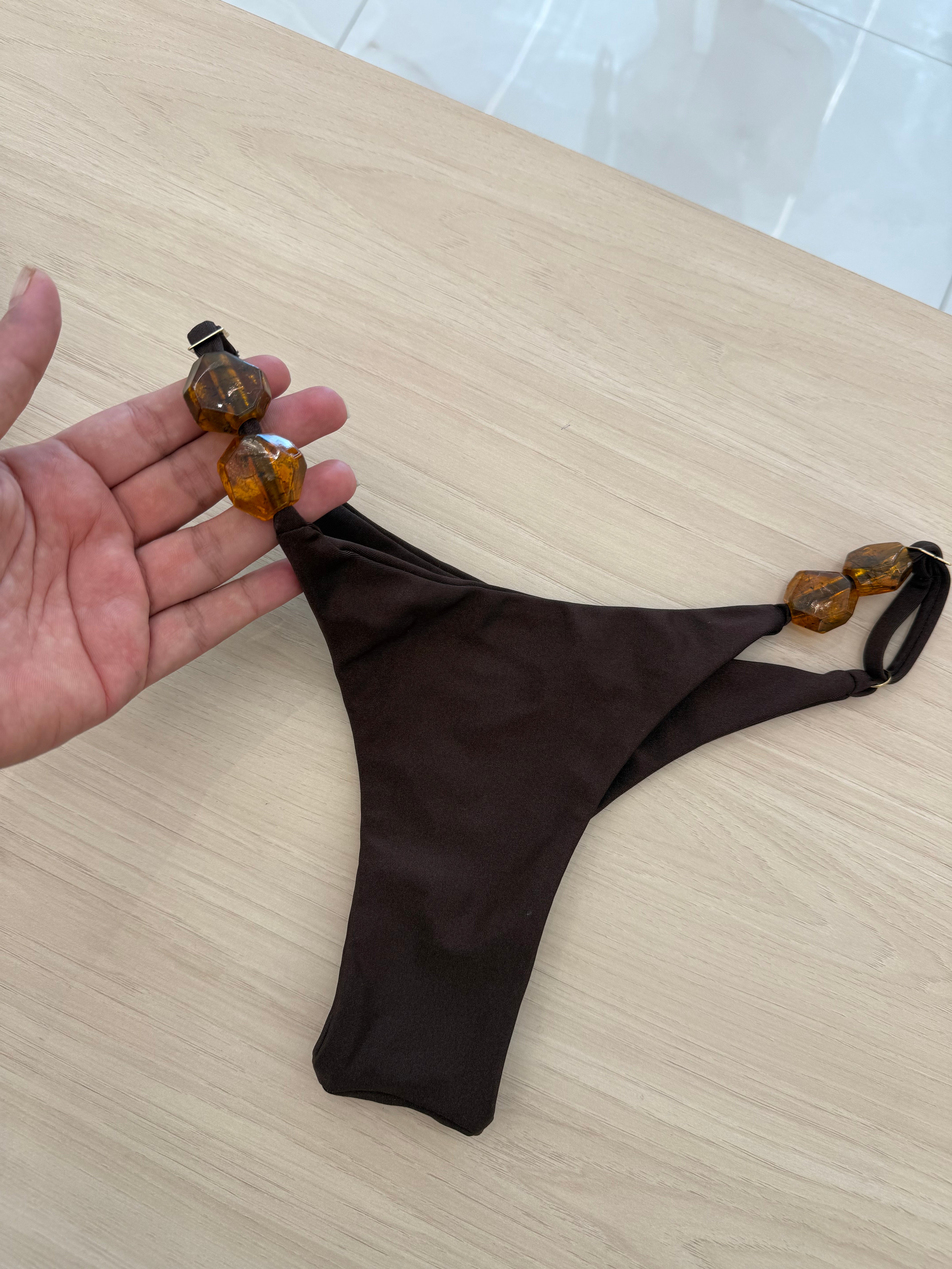 Calcinha Bali Marrom (tamanho P)