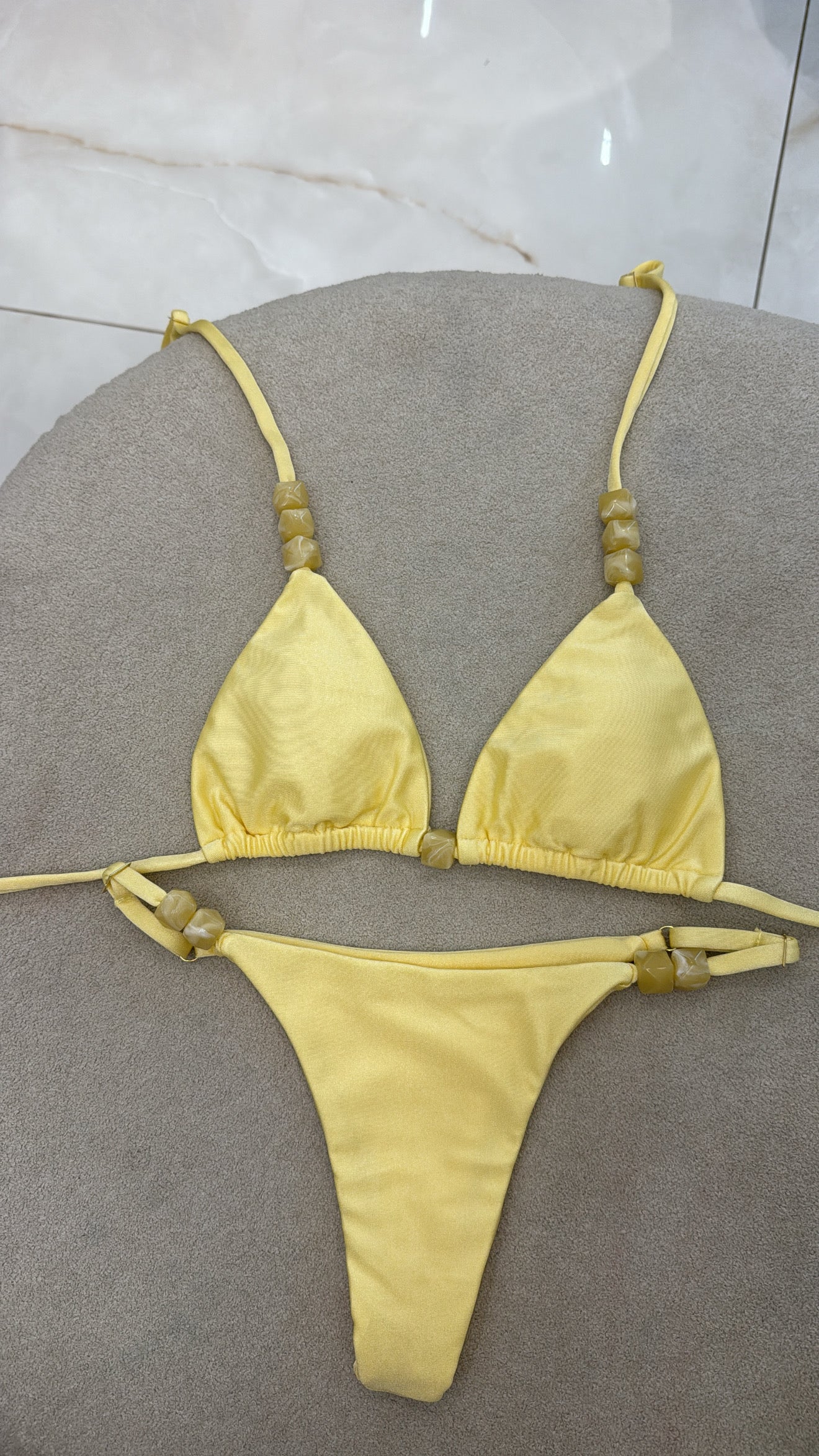 Cortininha Bali Regulagem Amarelo