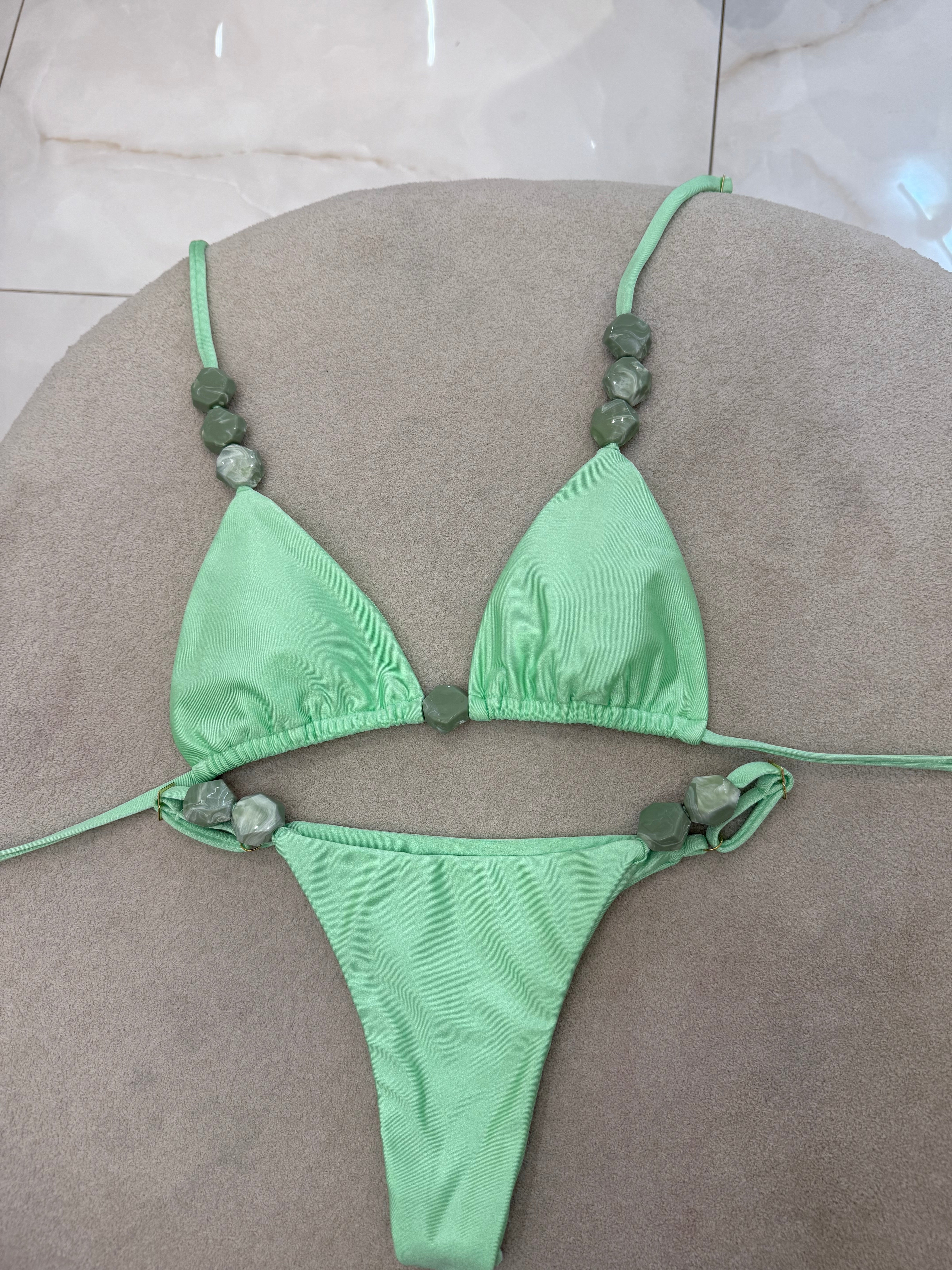 Cortininha Bali Regulagem Verde Menta