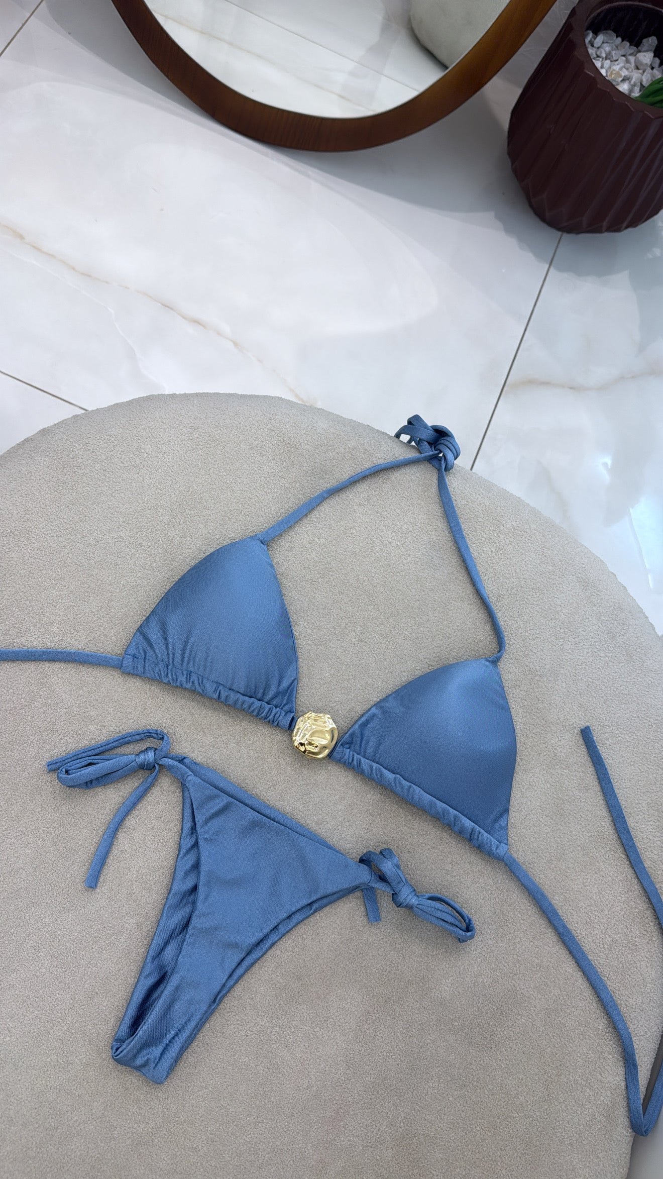 Cortininha Heloísa Azul Céu