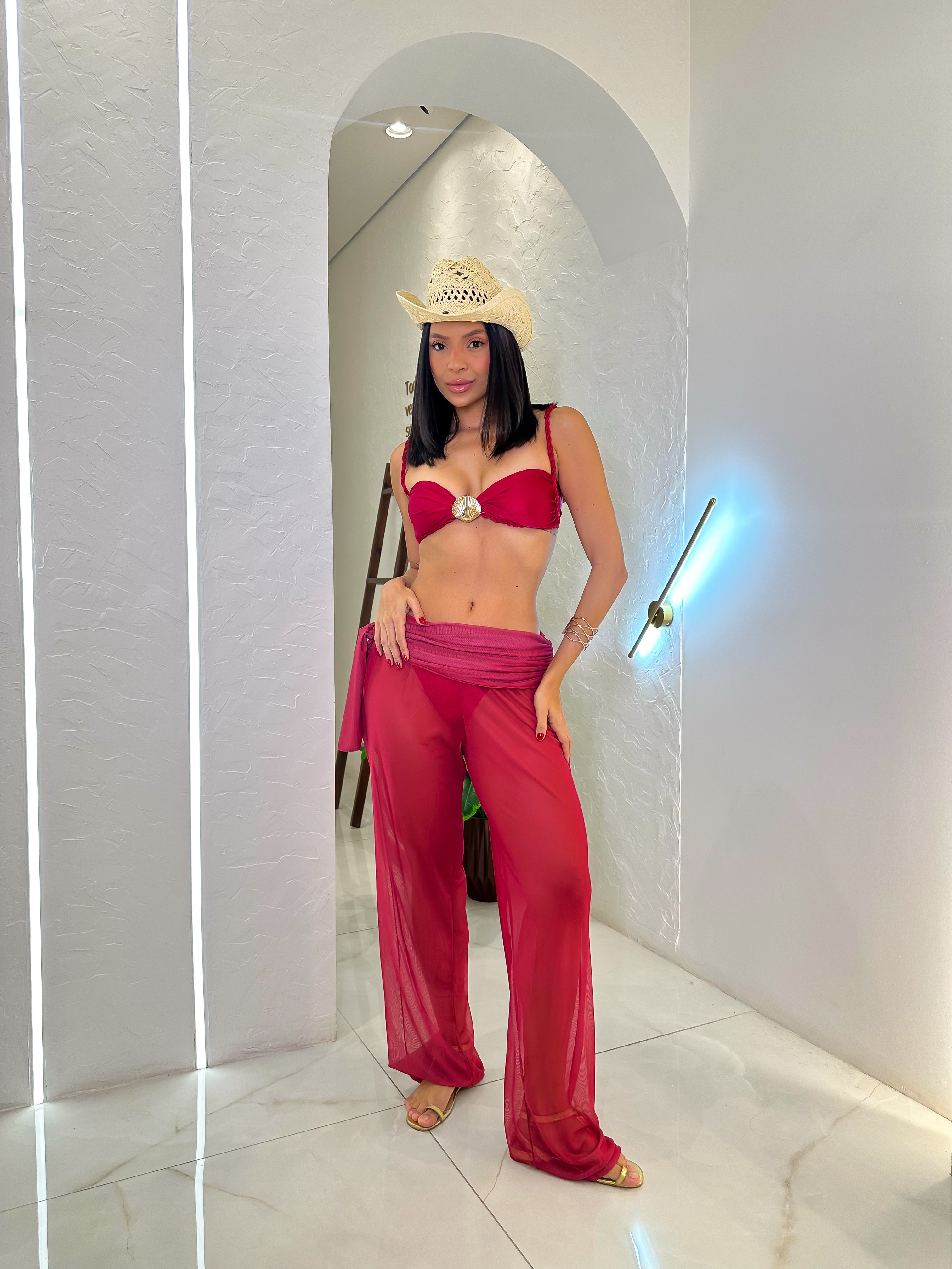 Calça de Tule Amarração