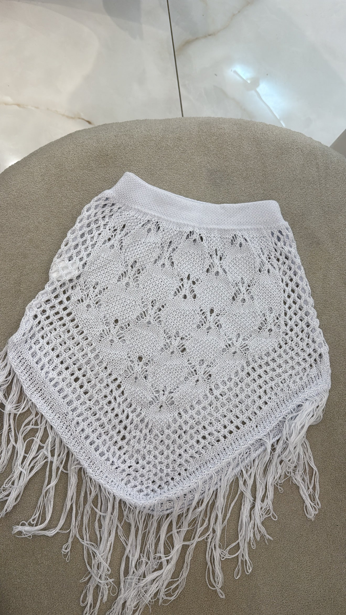 Saia Tricô Assimétrica