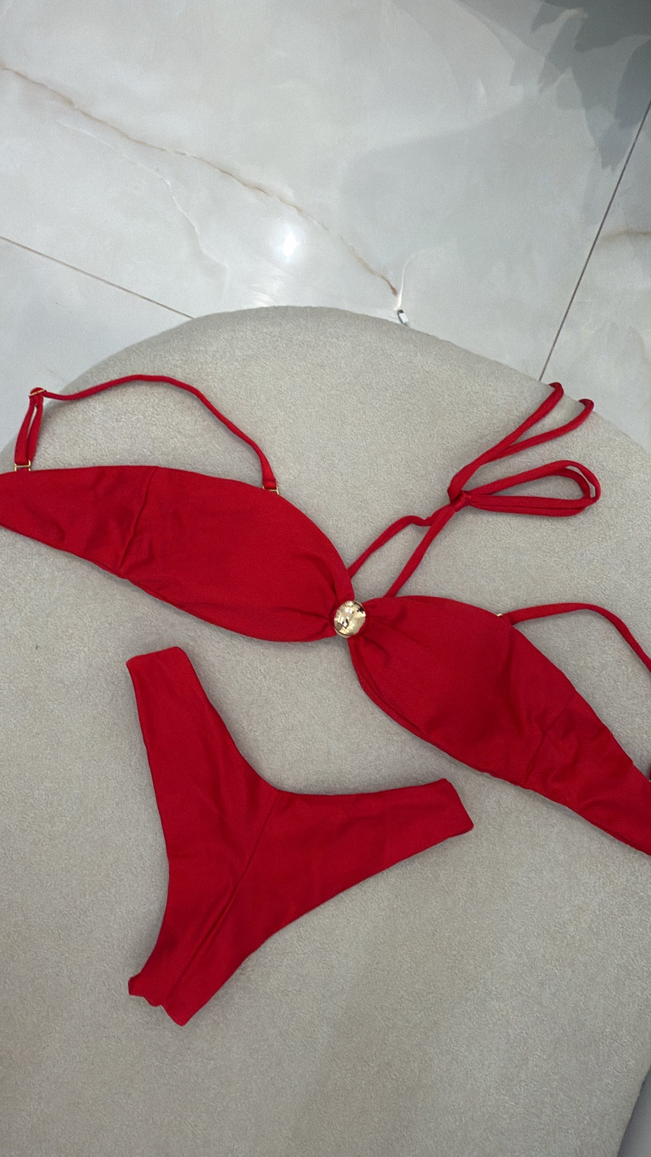 Botão Asa Delta Vermelho