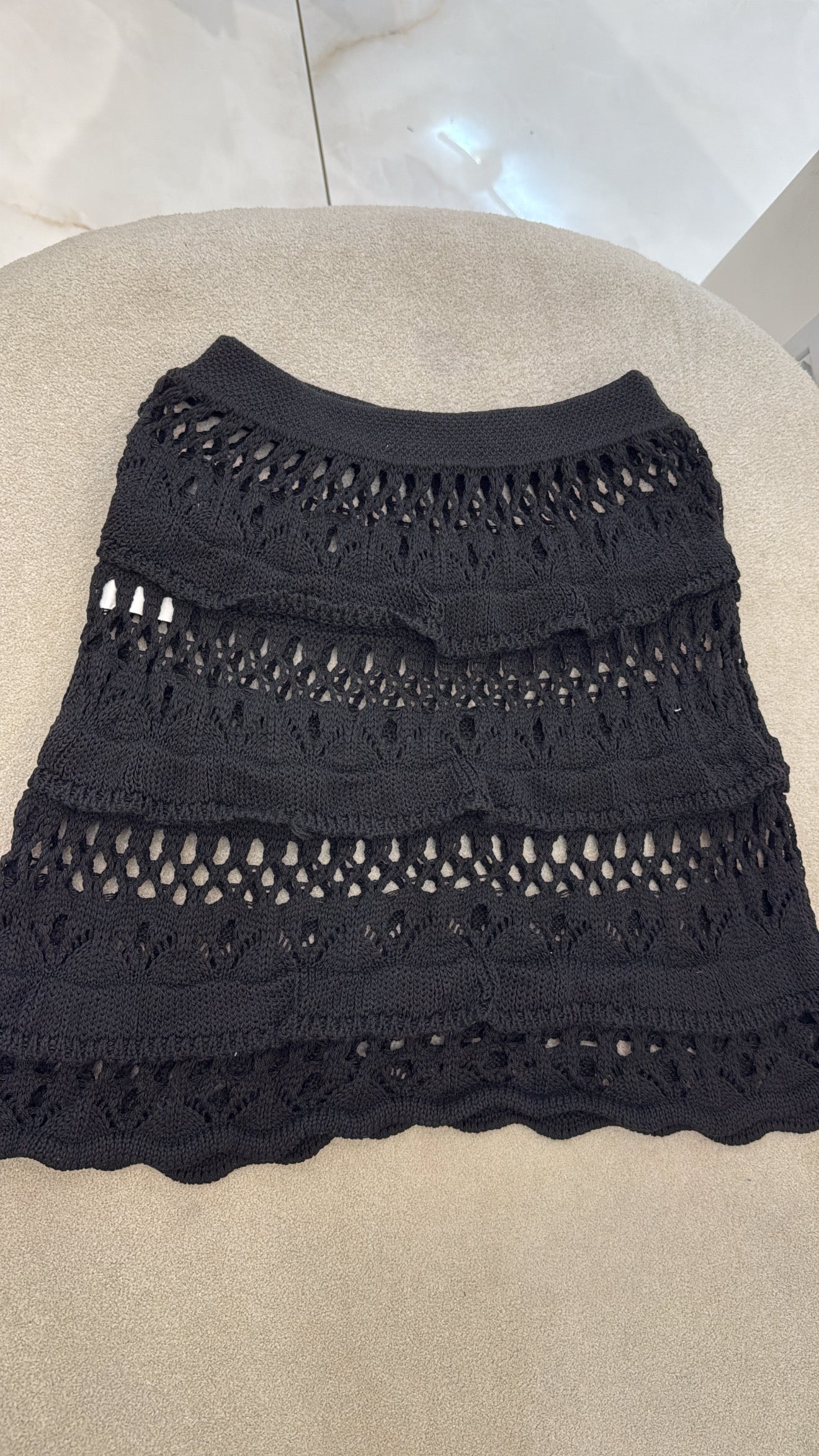 Saia Tricô Babadinho