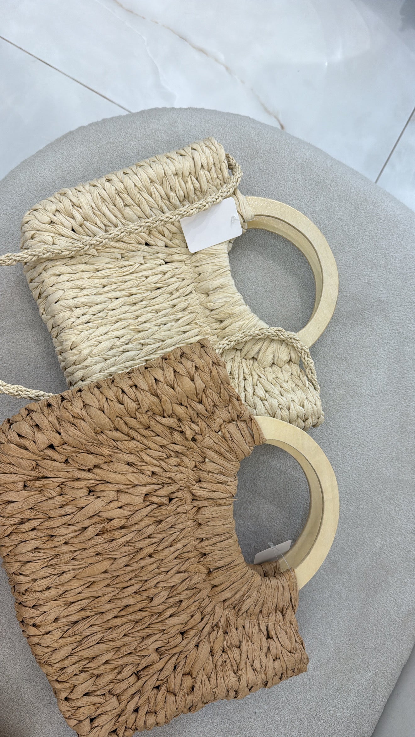 Bolsa Meia Lua (alça de bambu)