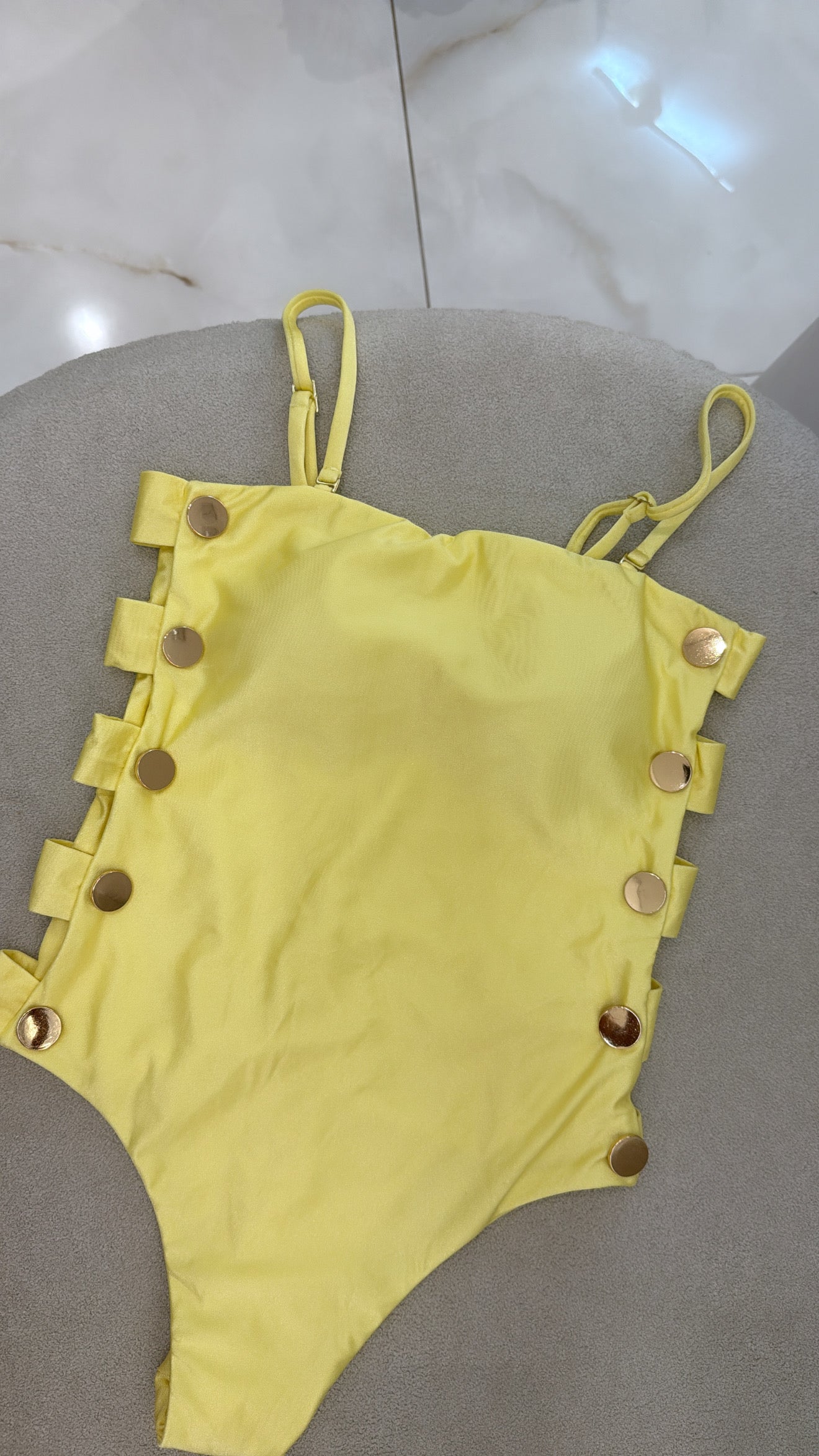 Maiô Botão Alças Removíveis