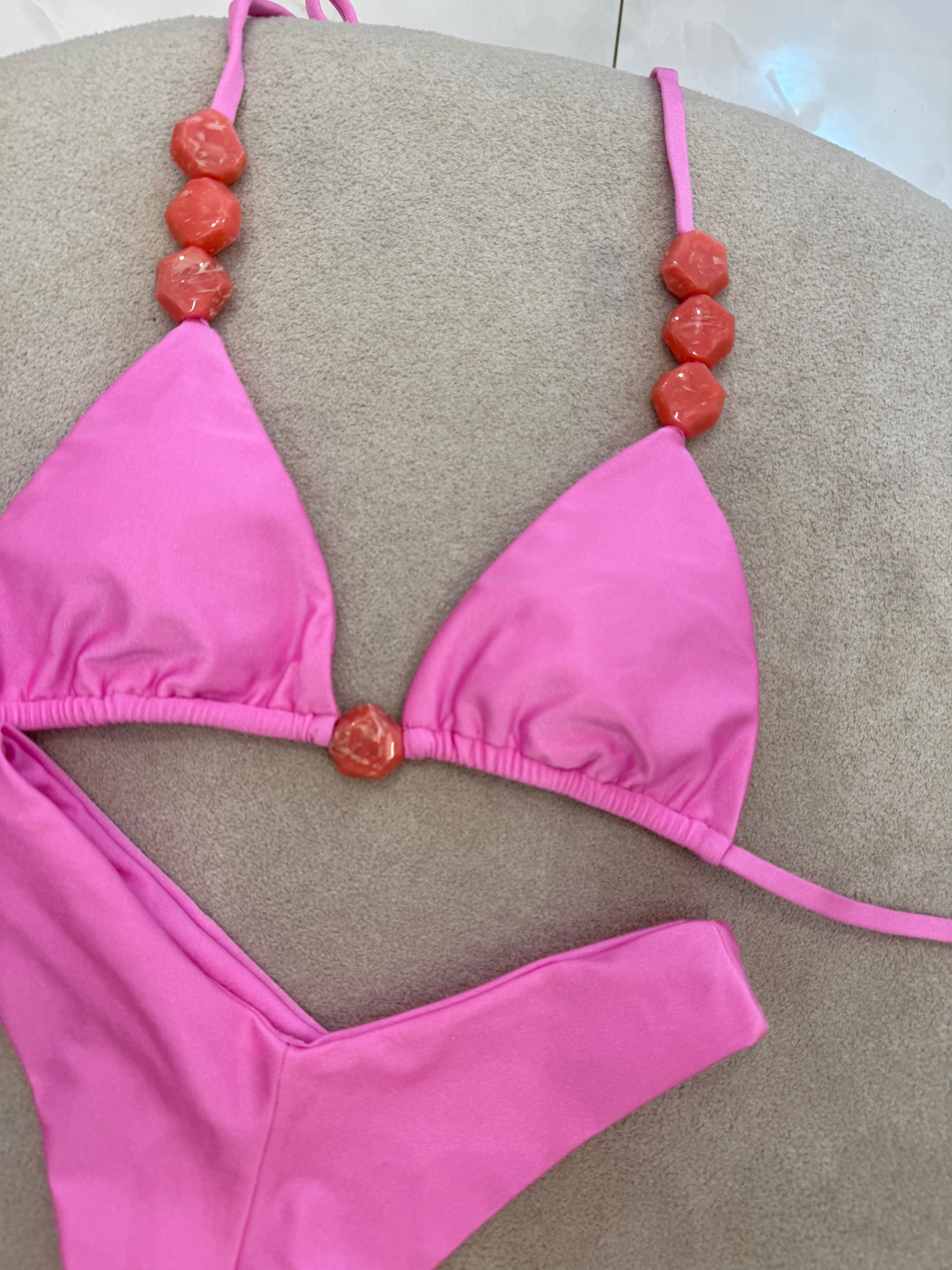 Cortininha Bali Asa Delta Rosa Bebê