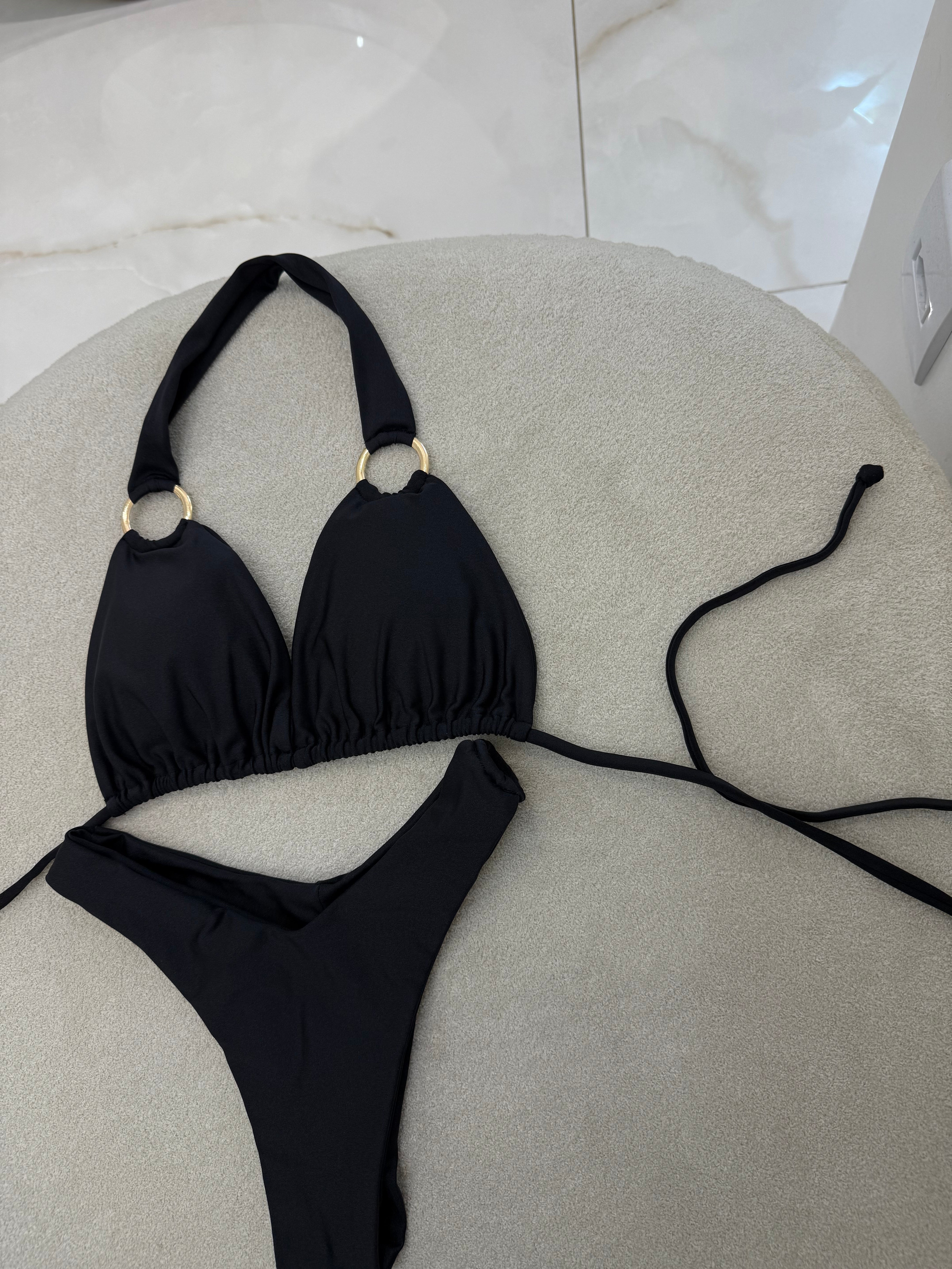 Cortininha Argola Preto