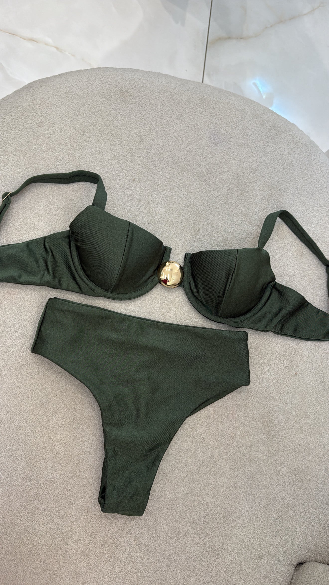 Hot Pant Botão (Aro) Verde Militar