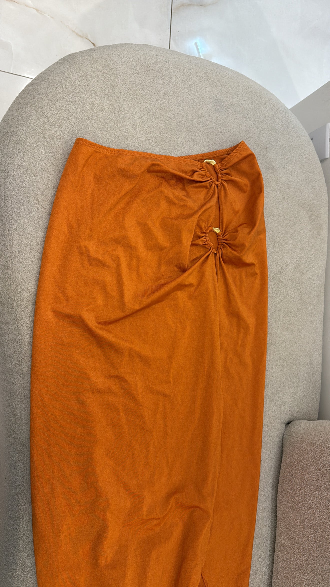 Saia Longa Isis Telha Claro