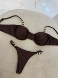 Biquíni Pipa Marrom