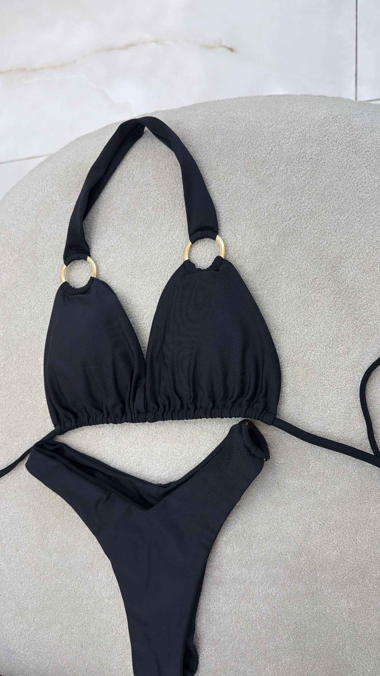 Cortininha Argola Preto
