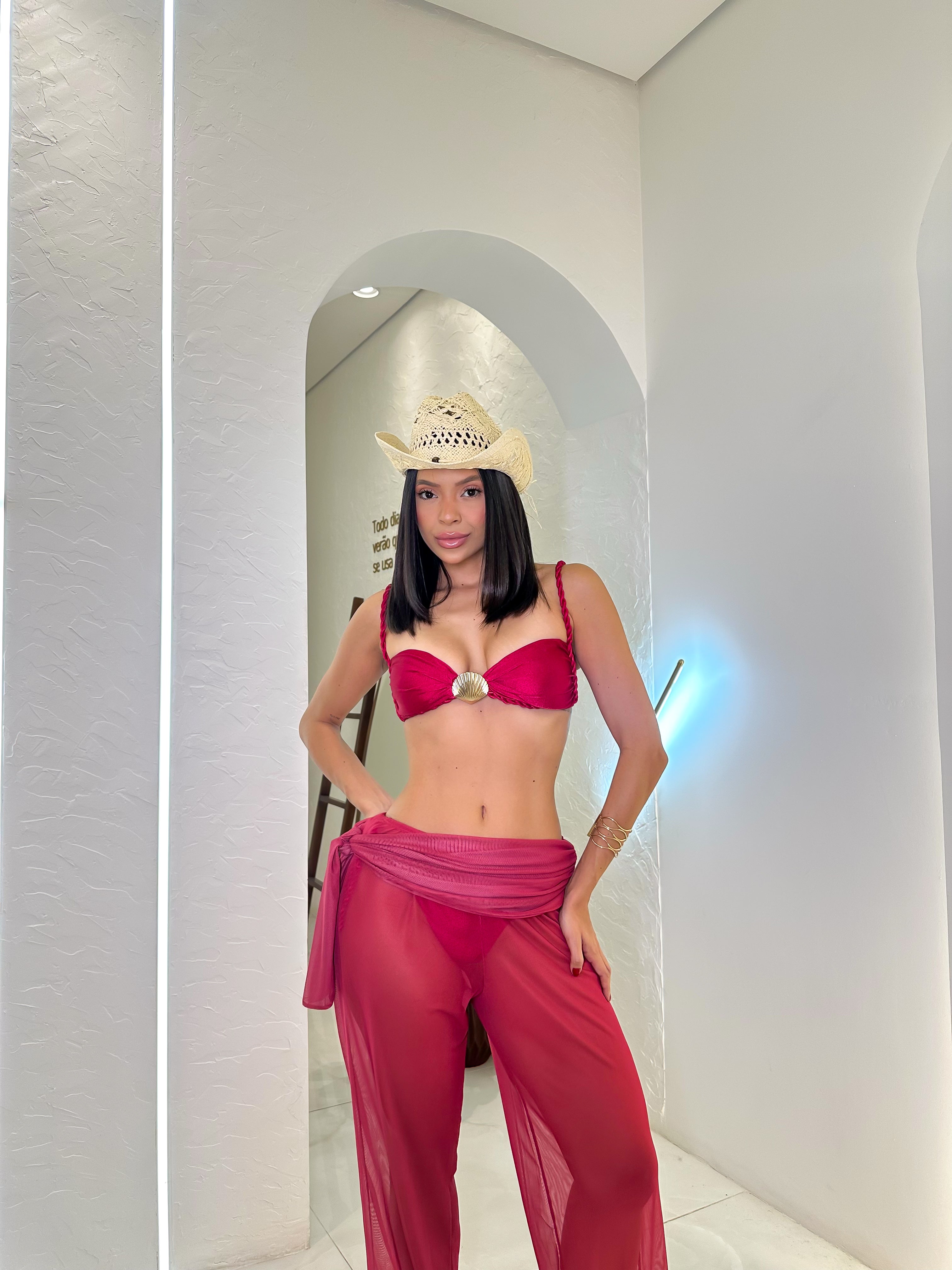 Calça de Tule Amarração