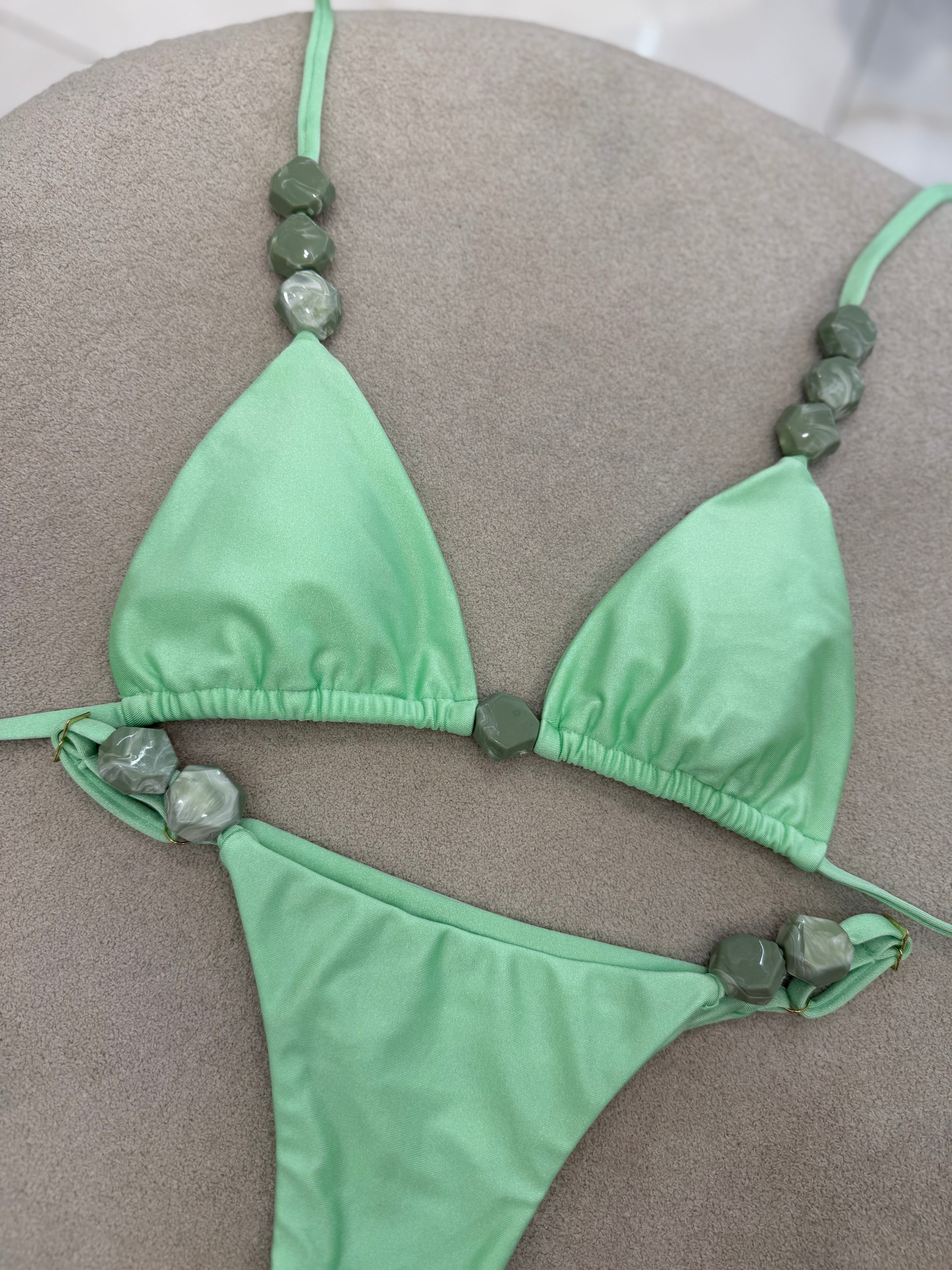 Cortininha Bali Regulagem Verde Menta