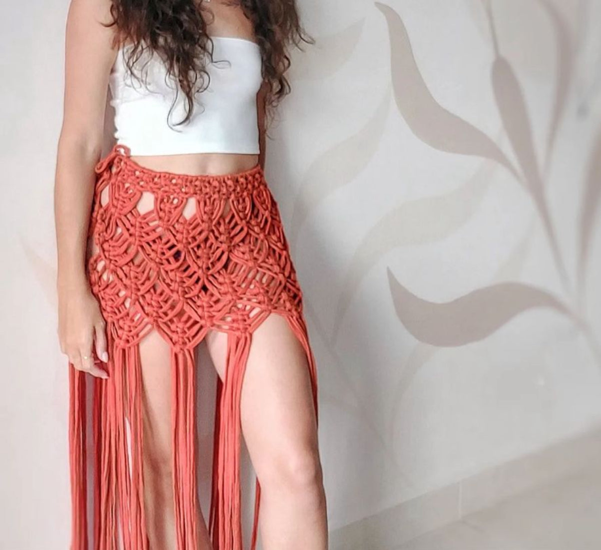 Saia Macramê Helena