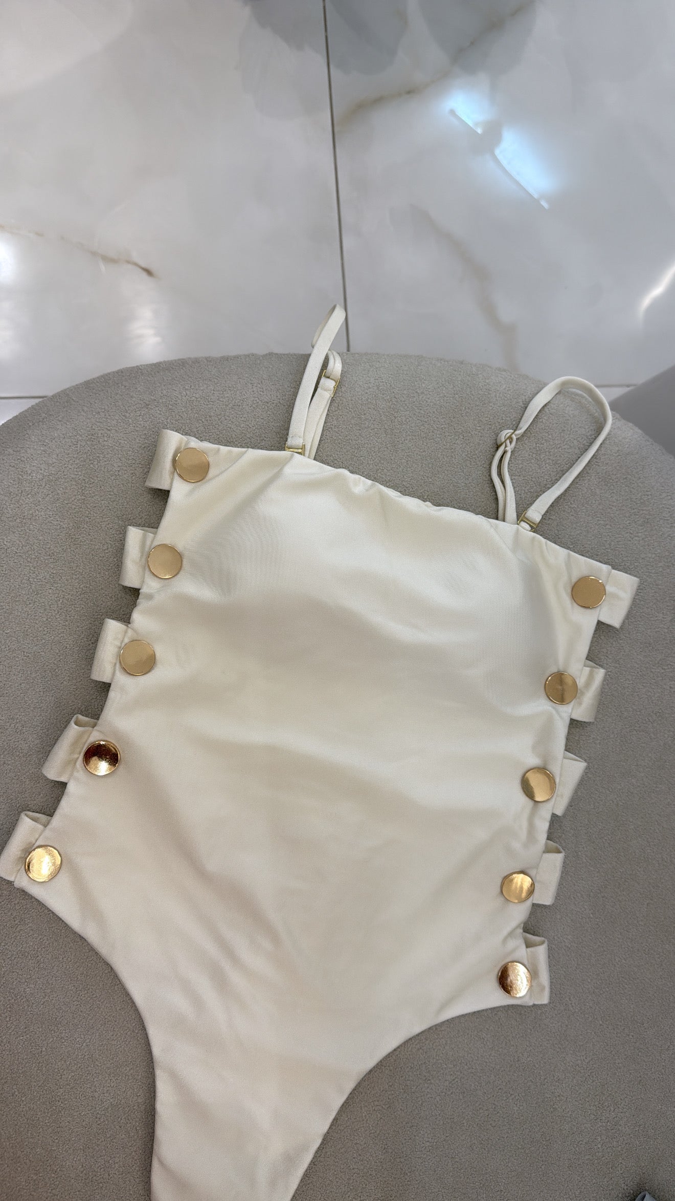 Maiô Botão Alças Removíveis