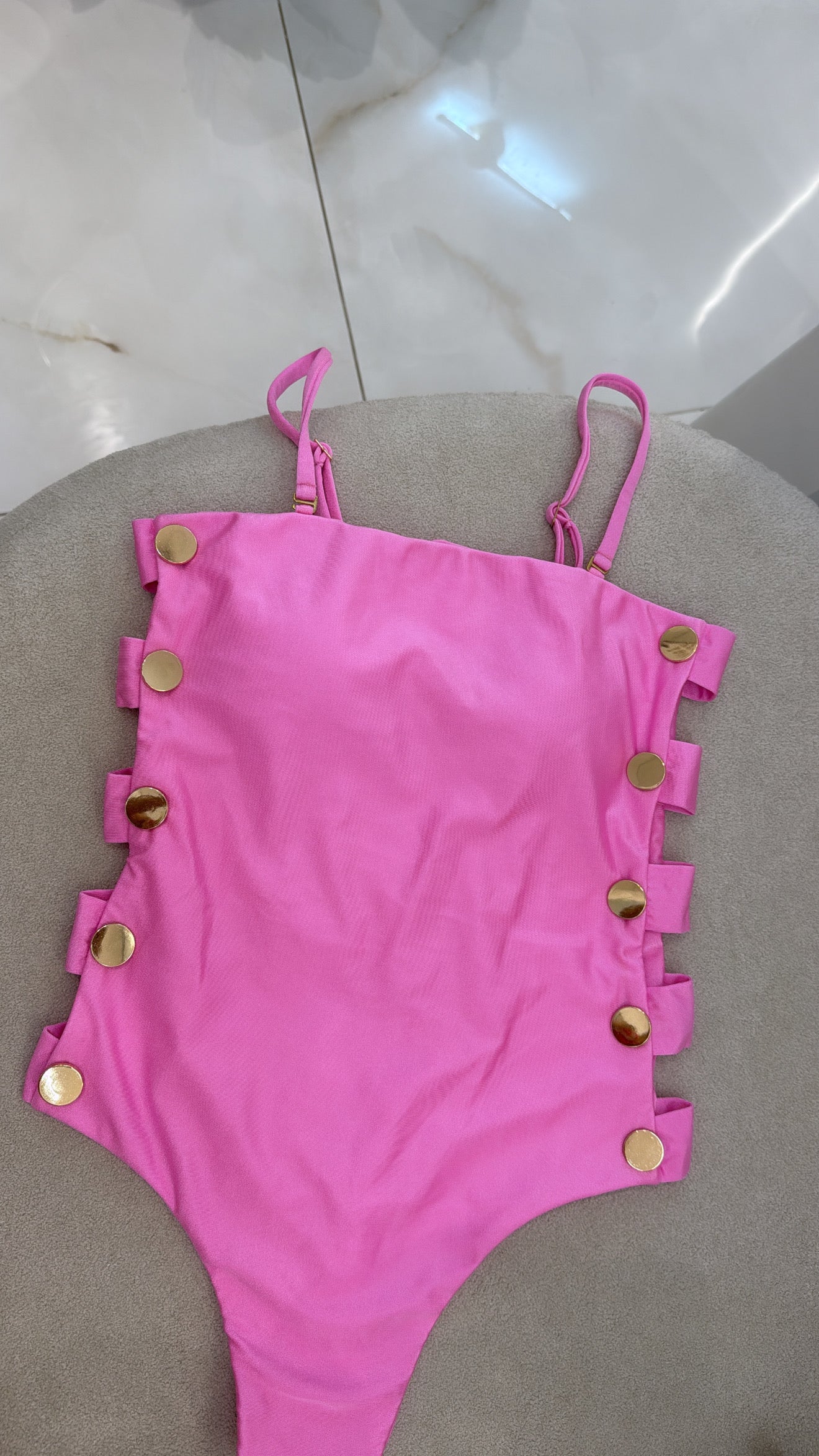 Maiô Botão Alças Removíveis