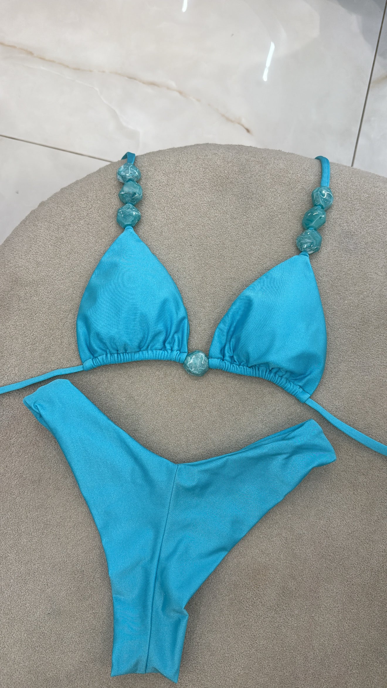 Cortininha Bali Asa Delta Azul Tiffany