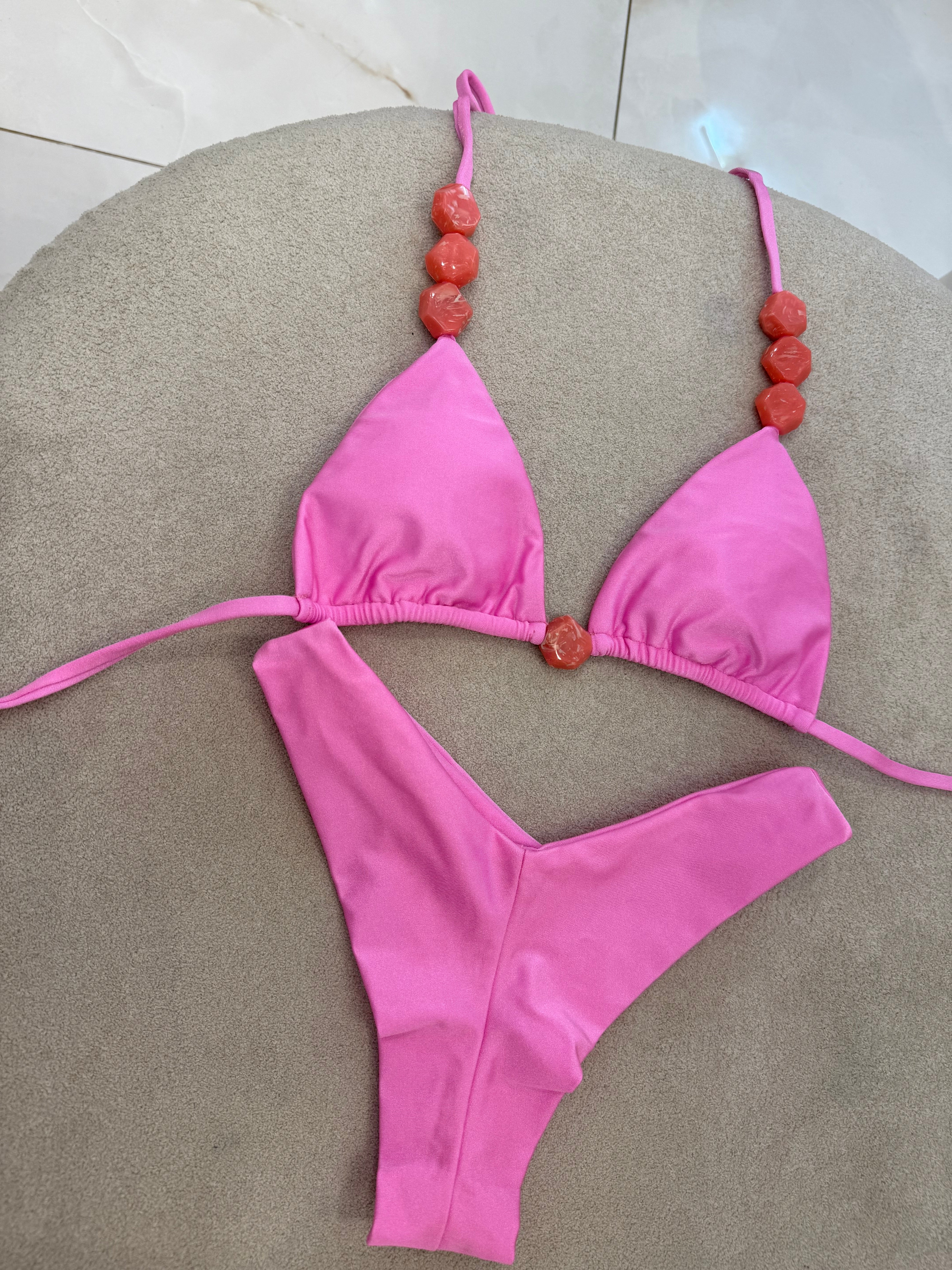 Cortininha Bali Asa Delta Rosa Bebê