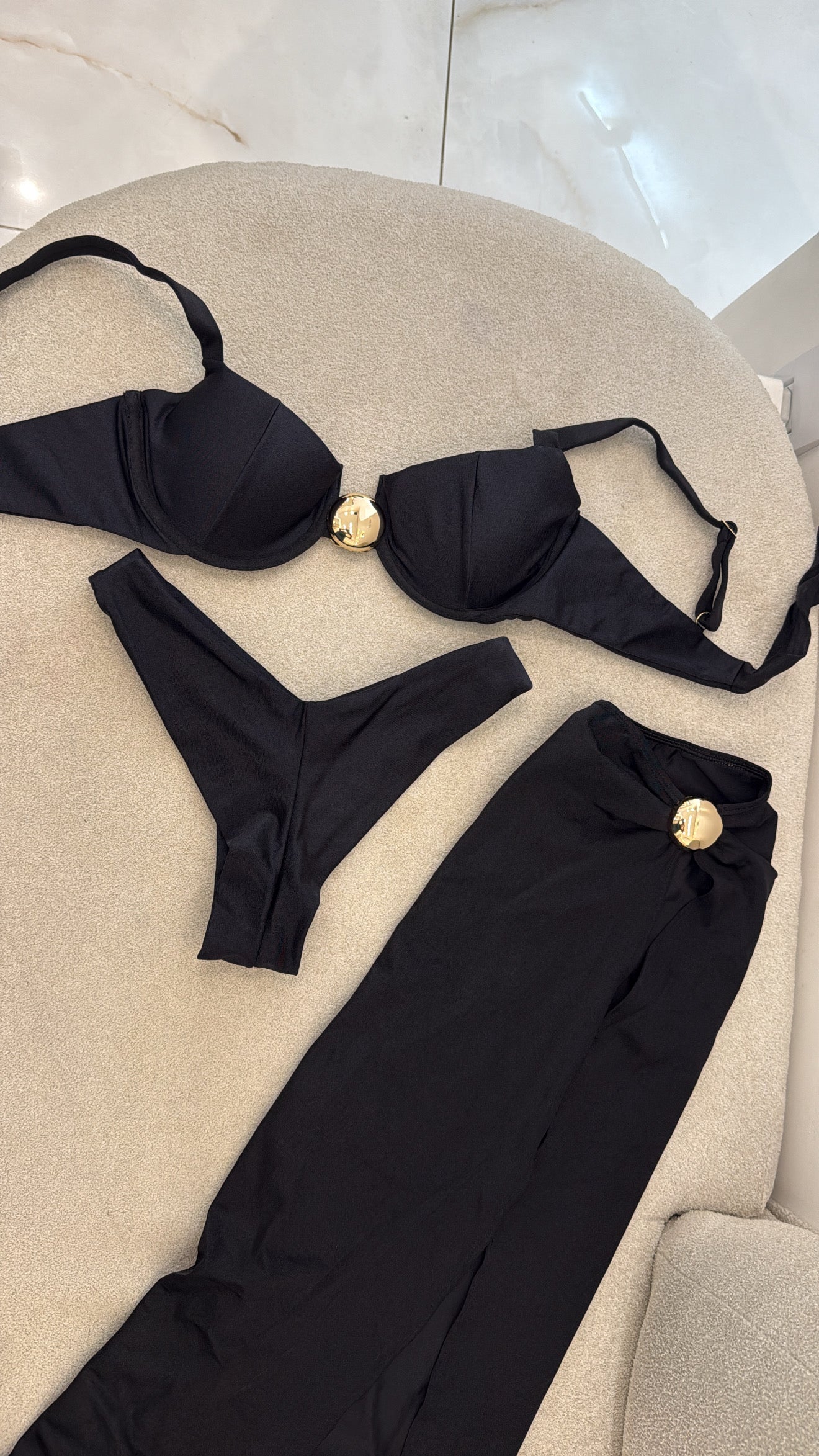 Botão Asa Delta (Aro) Preto